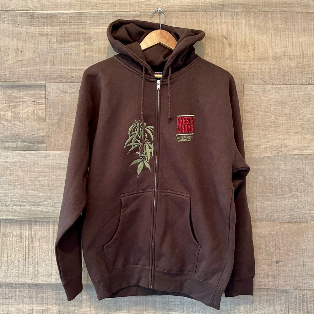 Cheech & Chong “Light Up America & Canada” Zip-Up Hoodie